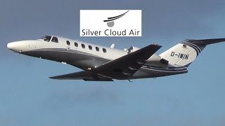 Silver Cloud Air  Cessna 525A CitationJet CJ2 DIWIN takeoff  BerlinTegel Airport Full HD [upl. by Axe62]