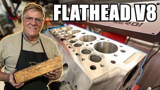 Using A MODERN Machine To Cut A Flathead Ford V8 Valve Job [upl. by Sidonie]