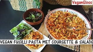 VEGAN FUSILLI PASTA MET COURGETTE [upl. by Aihsi]