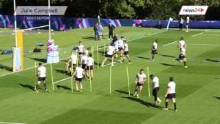 WATCH The Boks train at Pennyhill Park [upl. by Campball64]