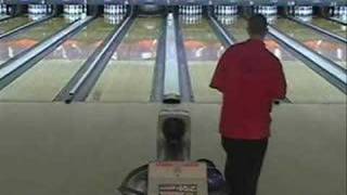 Incredible two handed bowling release [upl. by Oicam]