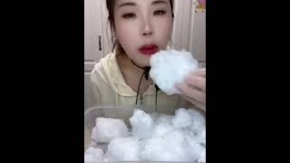 •solo yywhite icematcha icedipped iceshaved icefreezer forst ice eating asmr•asmr mukbang🧊 [upl. by Fidel]