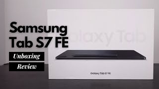 Samsung Galaxy Tab S7 FE Unboxing and Review  Best Features [upl. by Atterg]