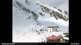 Sölden  Ötztal Arena Silberbrünnl webcam time lapse 20102011 [upl. by Anilem]