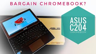 ASUS Chromebook C204MA Review Cheapest Touch Screen Chromebook [upl. by Suoicserp]