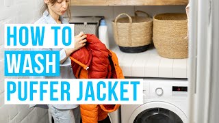 How to WASH A PUFFER JACKET  by hand or washing machine [upl. by Alexandra]