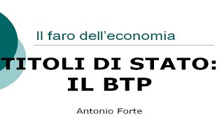 Lezione i titoli di Stato BTP [upl. by Dorey]