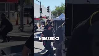 BTS crosswalk concert James corden [upl. by Socrates117]