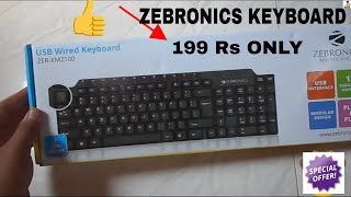 Zebronics Zeb KM2100 Multimedia USB Keyboard  FULL REVIEW  UNBOXING  best keyboard under 200 rs [upl. by Atnuahs]