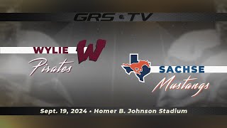 GISD Varsity Football  Sachse vs Wylie [upl. by Marybeth648]