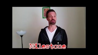 COOL English vocabulary lesson What is a Milestone [upl. by Rebane]