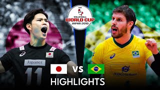 LEGENDARY MATCH  JAPAN vs BRAZIL  Mens Volleyball World Cup 2019 [upl. by Decca]