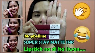 Maybelline Super Stay Matte Ink Review  Tagalog [upl. by Ettore]