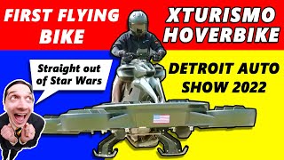 Flying Bike Detroit Auto Show  XTURISMO hoverbike first flying bike [upl. by Seek220]