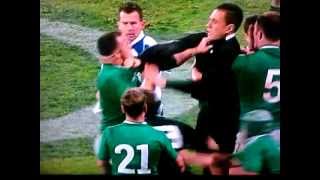 Sonny Bill Williams VS Cian Healy RUGBY SCUFFLE [upl. by Carolus]