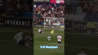 Stockport 50 Wrexham🔥⚽️😈 stockportcounty soccer stockport football fivenil [upl. by Yleen]