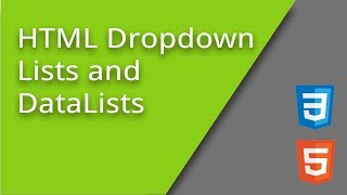 HTML Dropdown Lists and DataLists [upl. by Rocher]