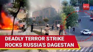 Russia Under Attack Terrorists Storm Church Synagogue In Dagestan Region Several Killed amp Injured [upl. by Harlie]