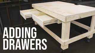 Adding Drawers to the 1Hour Workbench  Woodworking Shop Project [upl. by Cynthy21]