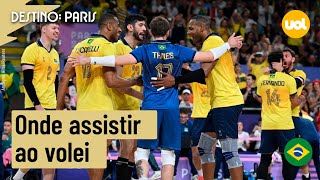 BRASIL X EUA NO VÔLEI MASCULINO ONDE ASSISTIR À TRANSMISSÃO AO VIVO DO DUELO DAS QUARTAS DE FINAL [upl. by Hobart]