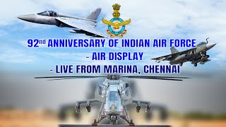 92nd Anniversary of INDIAN AIRFORCE atmanirbharbharat on 06102024  Chennai Marina Beach [upl. by Renba]