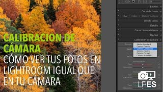 Tutoriales Lightroom  Cómo Calibrar Lightroom para que tus fotos se vean igual que en tu cámara [upl. by Ahselet]