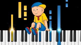 Caillou Theme Song  Piano Tutorial amp Sheets [upl. by Ihp]