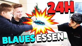 24 Stunden NUR BLAUES ESSEN 🤣 KRASS TipTapTube [upl. by Eiramlirpa]