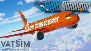 MY FIRST VATSIM FLIGHT  Microsoft Flight Simulator 2020 [upl. by Coulombe]