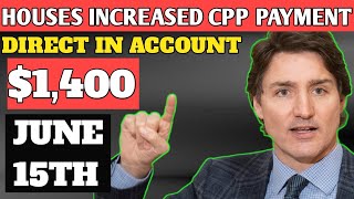 CPP Deposit date Confirm By Trudeau 1400 Per Month Coming For All Canadian Seniors on 15 June [upl. by Arratoon]