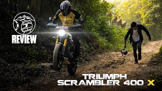 Triumph Scrambler 400X Review  Where Speed meets the Himalayan  Sagar Sheldekar Official [upl. by Elocel]