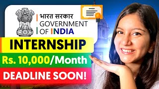 🔥 URGENT Government Internship with Certificate  ₹10000 ⚠️ Few Days Left  Open to All [upl. by Melia]