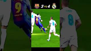 FCB VS REAL MADRID football realmadrid cr7 messi [upl. by Linet148]