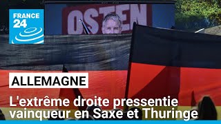 Le parti dextrême droite AfD pressenti vainqueur dans deux élections régionales allemandes [upl. by Ephraim]