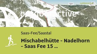 sentieri alpinistici in SaasFeeSaastal Mischabelhütte  Nadelhorn  Saas Fee 15 settembre 2024 [upl. by Ellerred]