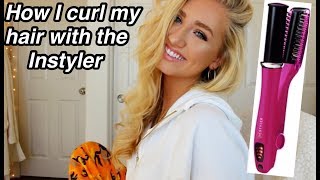 HOW I CURL MY HAIR WITH THE INSTYLER Youve been using it wrong [upl. by Alber]