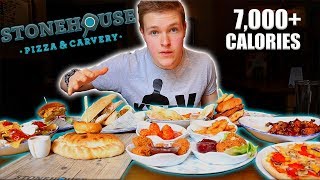 THE ULTIMATE STONEHOUSE MENU CHALLENGE  7000 Calories [upl. by Crim]