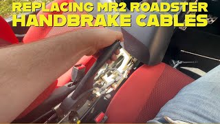 Replacing MR2 Roadster Handbrake Cables [upl. by Cherey]