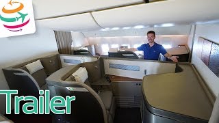 Trailer Cathay Pacific First Class  YourTravelTV [upl. by Flossy329]