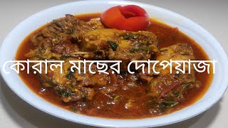 কোরাল মাছের দোপেয়াজা।কোরাল মাছ ভুনা রেসিপি। [upl. by Naujahs]