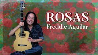 ROSAS  Freddie Aguilar Lyric Video OPM [upl. by Eatnhoj]