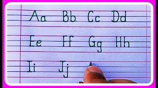 How to write Capital Letters and Small Lettersabcd capital and small letter writing [upl. by Nilyaj]