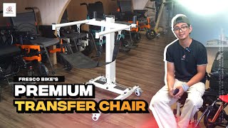 Patient Transfer Chair Premium How To Use on Toilet  Chair  Wheelchair  Bed  Car [upl. by Tamma499]