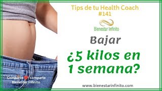 Bajar ¿5 kilos en 1 semana [upl. by Nosauq]