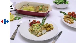 Recette de cabillaud en croûte dherbes fraîches [upl. by Assirialc865]