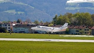 Cessna 550 Citation II from the Flying Bulls OEGDM departure at Salzburg Airport [upl. by Lias]