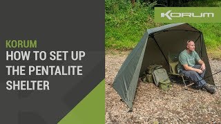 How to set up the Korum Pentalite Shelter [upl. by Esiom]