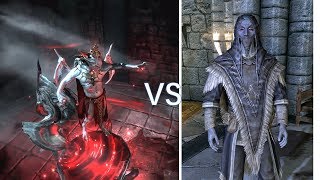 Skyrim Epic Battle  Savos Aren vs Lord Harkon [upl. by Eudosia831]