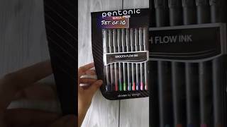 Pentonic Colour Ball Pens UnboxingBest for making notes😍 Colourful pens youtubeshorts shorts [upl. by Anada]