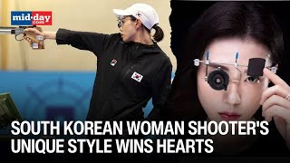 Air pistol silver medalist Kim YeJi wins hearts online with her captivating shooting style [upl. by Franciskus]